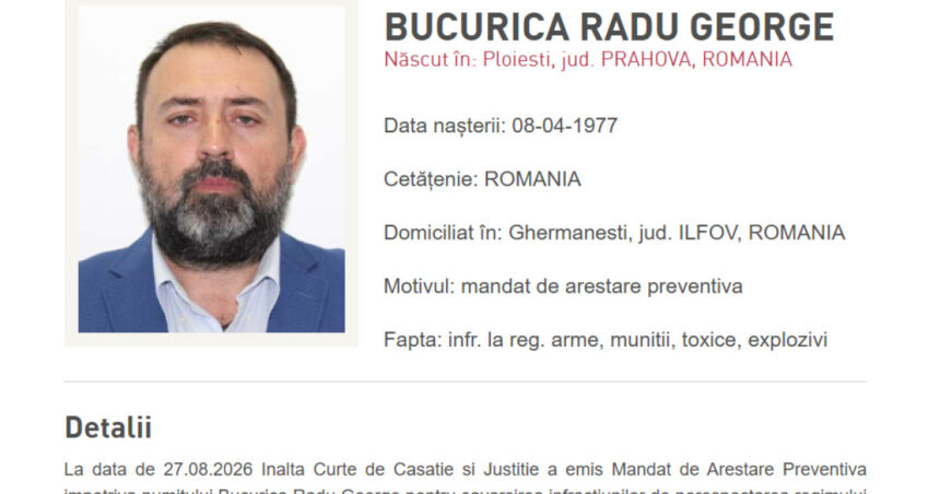 procurorul george bucurica dat in urmarire dupa ce iccj a emis mandat de arestare prins in ilfov 6a90a54756710