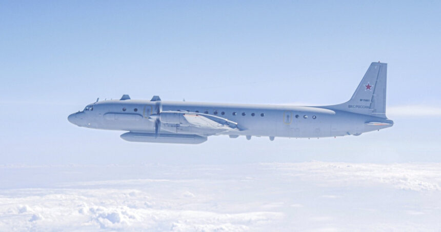 un avion de spionaj rusesc iliusin il 20 interceptat de avioane poloneze de vanatoare la doar 30 de km de coasta 6a959dc98fc54