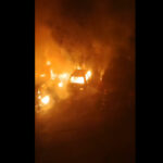 video incendiu puternic intr o parcare din oradea mai multe masini au fost distruse de flacari 6a6f0ddd629c8