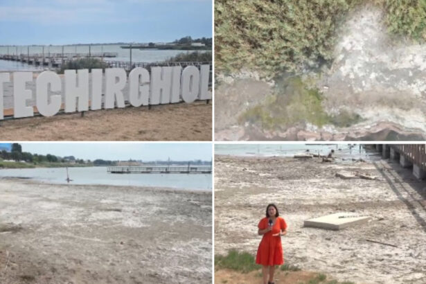 video lacul techirghiol se evapora imagini cu peisajul dezolant dupa ce apele s au retras zeci de metri mirosul e deranjant 6a927c38ae1ec