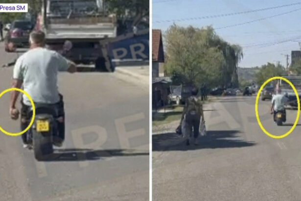 video obuz transportat cu scuterul pana la politie in satu mare viceprimarul unei comune l a carat in mana 6a959332c51da