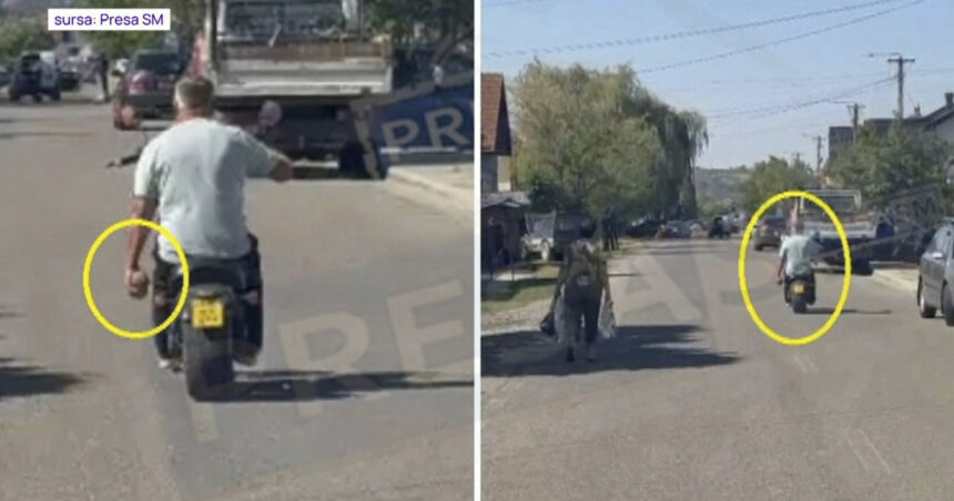 video obuz transportat cu scuterul pana la politie in satu mare viceprimarul unei comune l a carat in mana 6a959332c51da