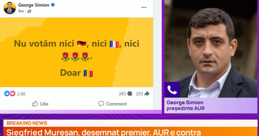 exclusiv george simion vede interese straine in desemnarea premierului si vorbeste despre o intelegere ascunsa intre nicusor dan si psd 6aac5819806ea
