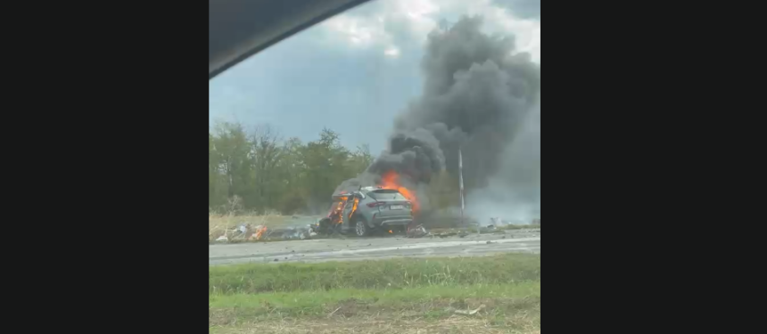 video accident rutier grav pe dn3 intre ciocarlia de sus si murfatlar un tir s a rasturnat o masina a luat foc 6aba26a511b72