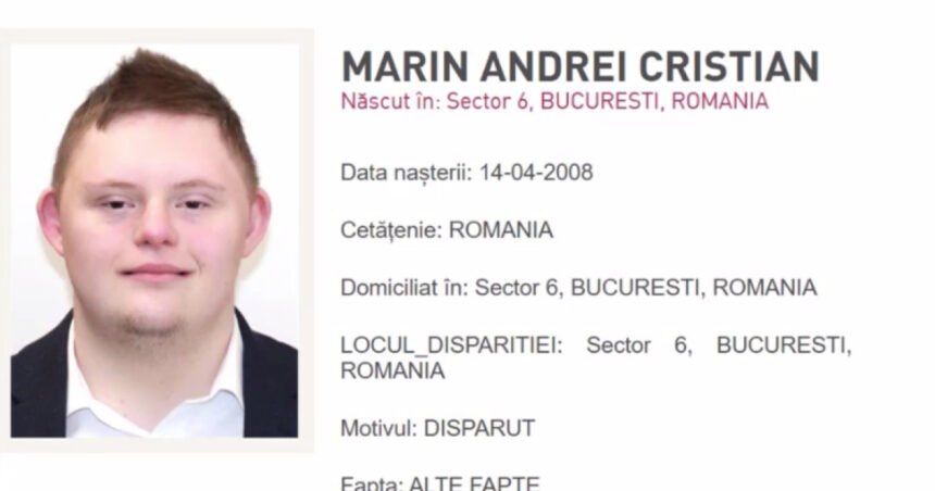 video tanar de 18 ani dat disparut a plecat de la o adresa din sectorul 6 si nu a revenit la domiciliu politia face apel la cetateni 6acea29d6a6c6